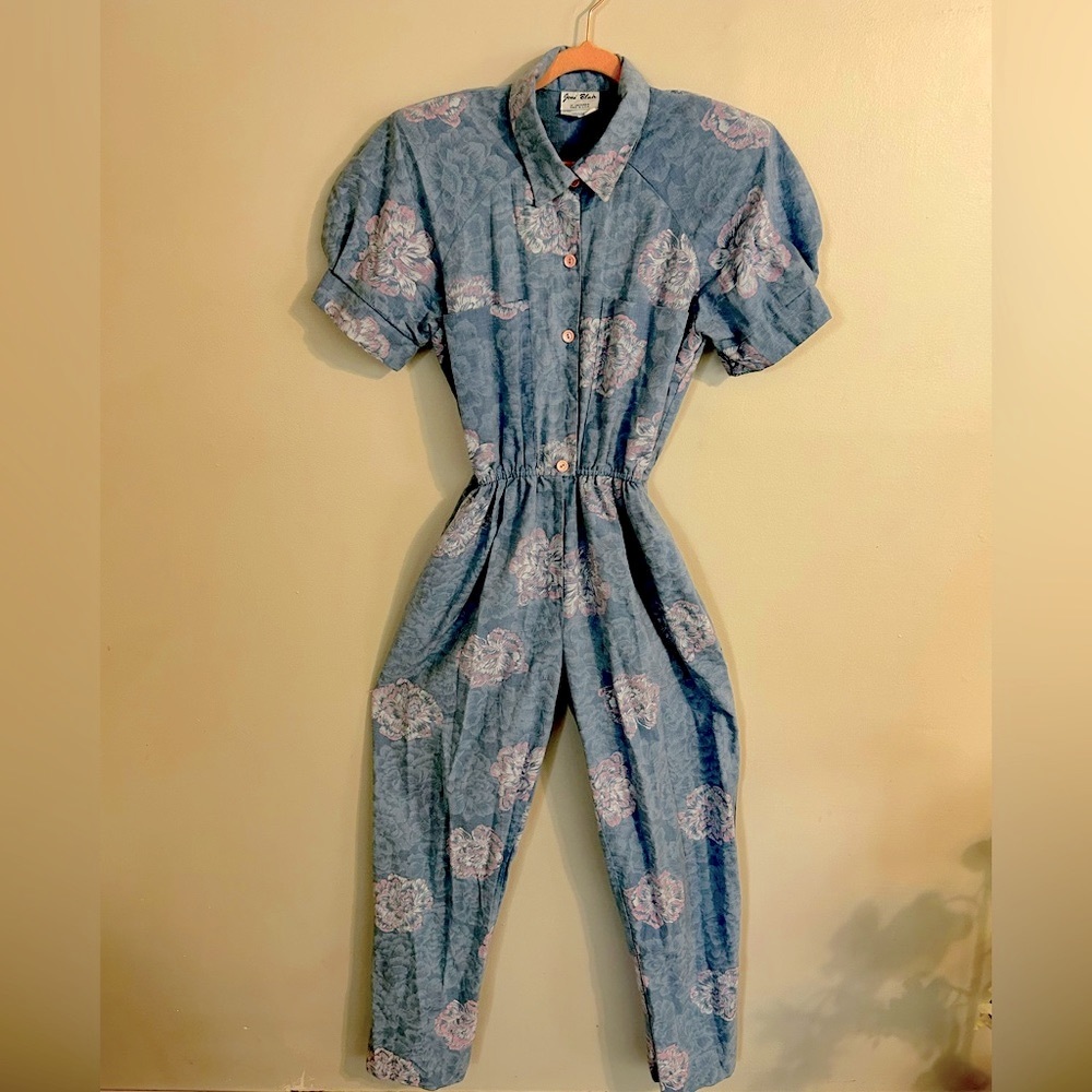 Vintage Jumper•Joni Blair•Light Blue Floral